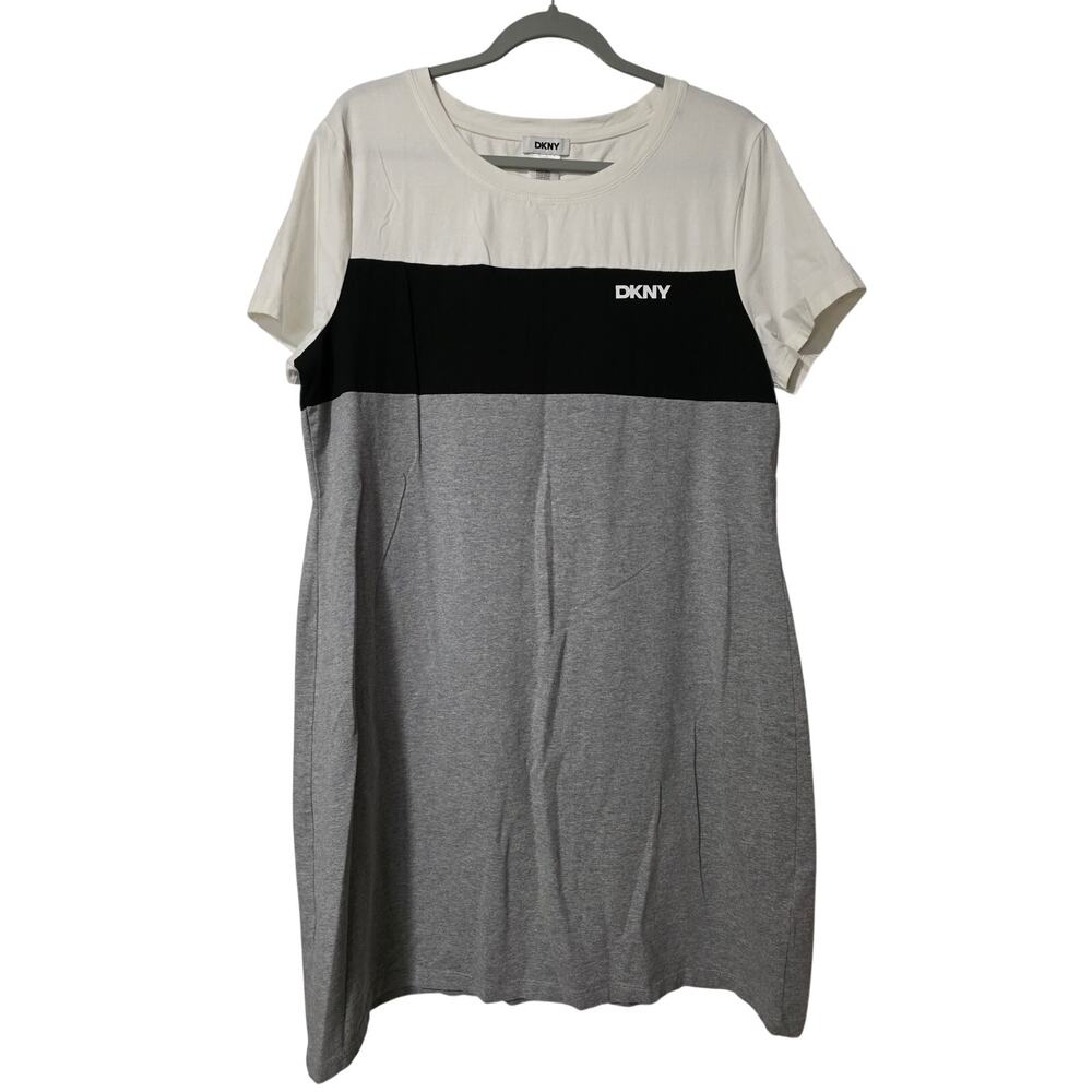 DKNY Size XL Women's color block multicolor Dress